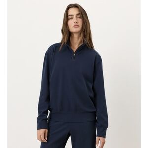 NWT Pact Cloudknit Quarter Zip - Medium - Navy (also have Black and Gray Listed)